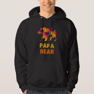 Autism Awareness I Love Someone With Autism Bear Hoodie