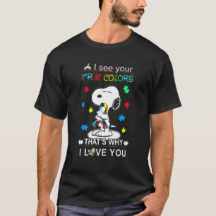 Autism Awareness I See Your True Colours Puzzle Pi T-Shirt