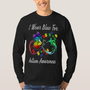 Autism Awareness I Wear Blue For Autism Awareness T-Shirt