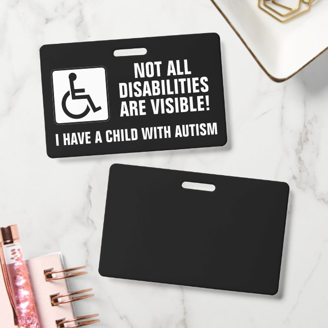 Autism Awareness ID Badge (Office)
