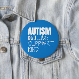 autism awareness. include.support.kind. Button