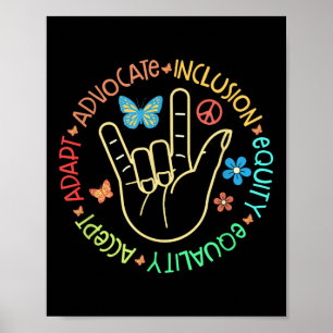 Autism Awareness Inclusion S Teacher Insational _6 Poster