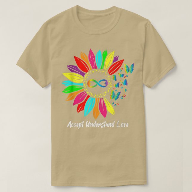 Autism Awareness Infinity Accept Understand Love S T-Shirt (Design Front)