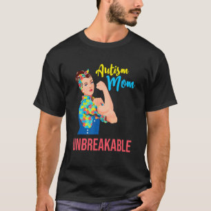 Autism Awareness Infinity Autism Mum Unbreakable T-Shirt