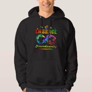 Autism Awareness Infinity Symbol Embrace Neurodive Hoodie