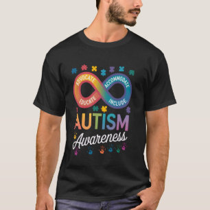 Autism Awareness Infinity Symbol Neurodiversity Pr T-Shirt