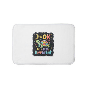 Autism Awareness It's Ok To Be A Little Different Bath Mat
