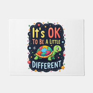 Autism Awareness It's Ok To Be A Little Different  Doormat