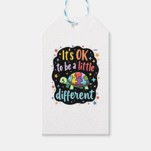 Autism Awareness It's Ok To Be A Little Different Gift Tags