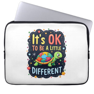 Autism Awareness It's Ok To Be A Little Different  Laptop Sleeve