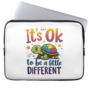 Autism Awareness It's Ok To Be A Little Different  Laptop Sleeve