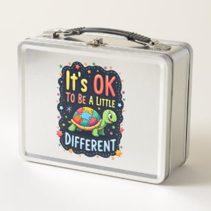 Autism Awareness It's Ok To Be A Little Different  Metal Lunch Box