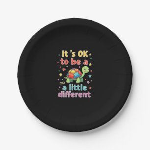Autism Awareness It's Ok To Be A Little Different  Paper Plate