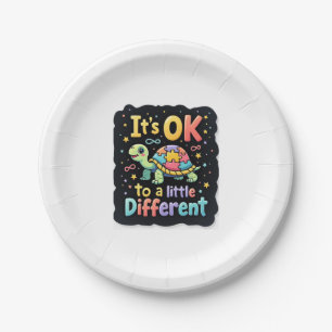 Autism Awareness It's Ok To Be A Little Different  Paper Plate