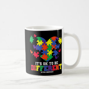 Autism Awareness It's OK To Be Different Autism H Coffee Mug