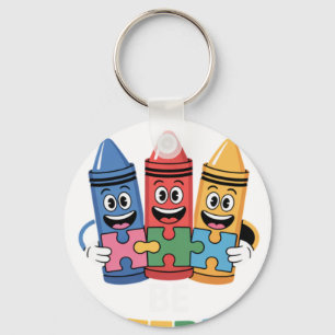 Autism Awareness It's Ok To Be Different Autistic  Key Ring
