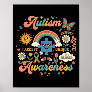 Autism Awareness Its Ok To Be Different Support Poster