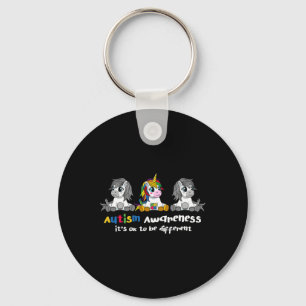 Autism Awareness  - It's OK To Be Different Women  Key Ring