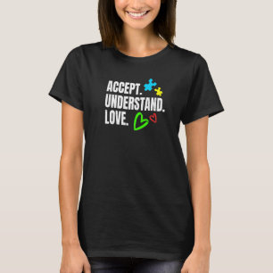 Autism Awareness Jewellery Flag Accept Understand T-Shirt