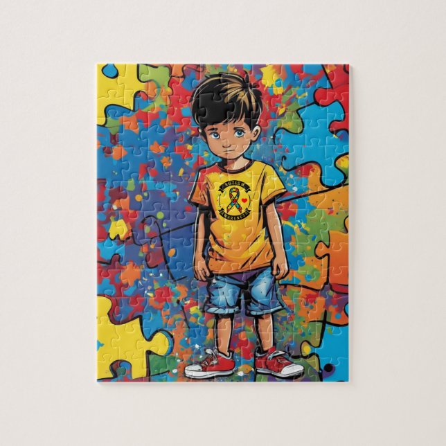 Autism Awareness  Jigsaw Puzzle (Vertical)