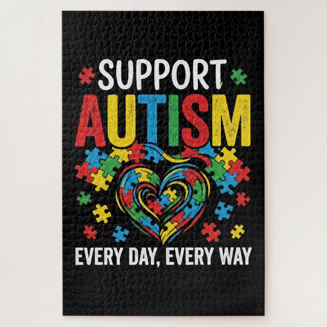 Autism awareness jigsaw puzzle (Vertical)