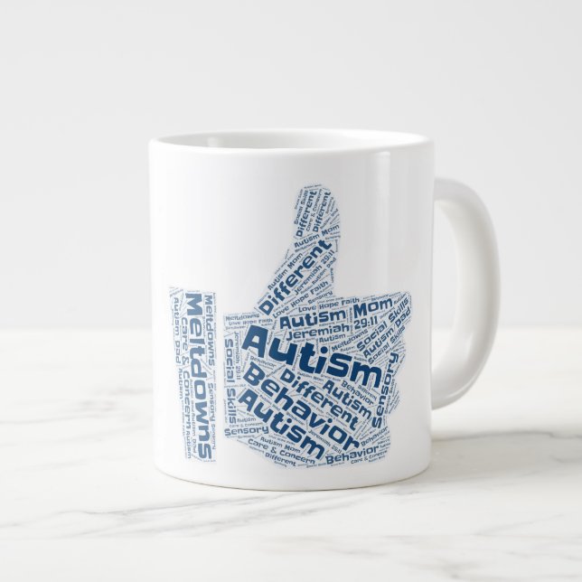 Autism Awareness - Jumbo Mug (Front Right)
