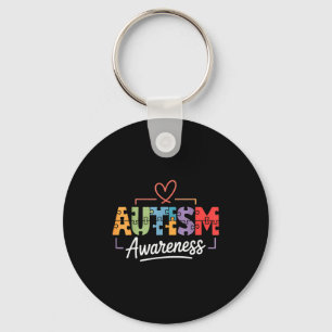 Autism awareness key ring