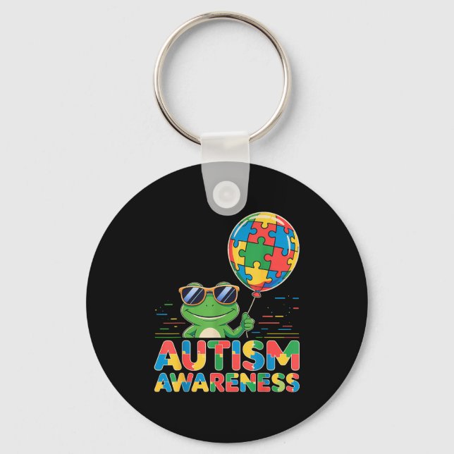 Autism awareness  key ring (Front)