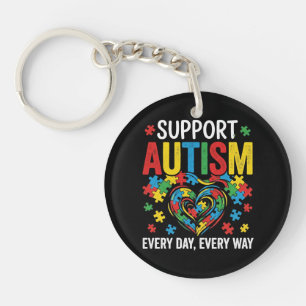 Autism awareness key ring