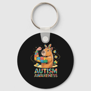 Autism awareness key ring
