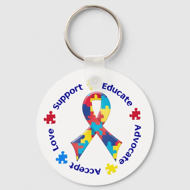 Autism Awareness Key Ring (Front)