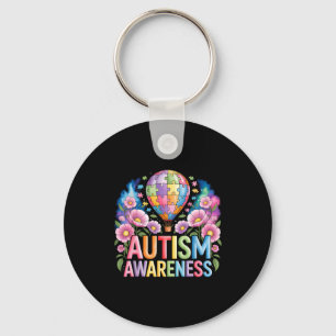 Autism awareness key ring
