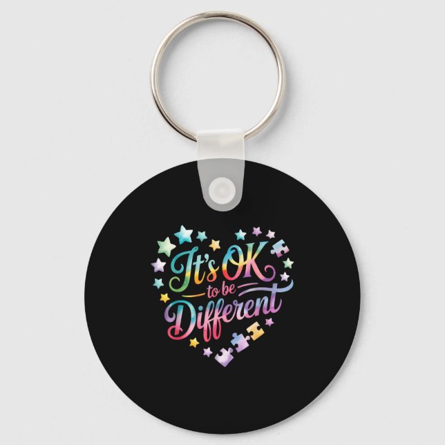Autism awareness  key ring (Front)