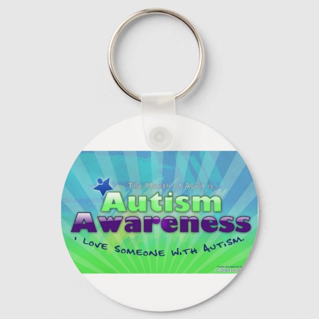 Autism Awareness Key Ring (Front)
