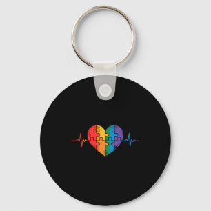 Autism awareness key ring