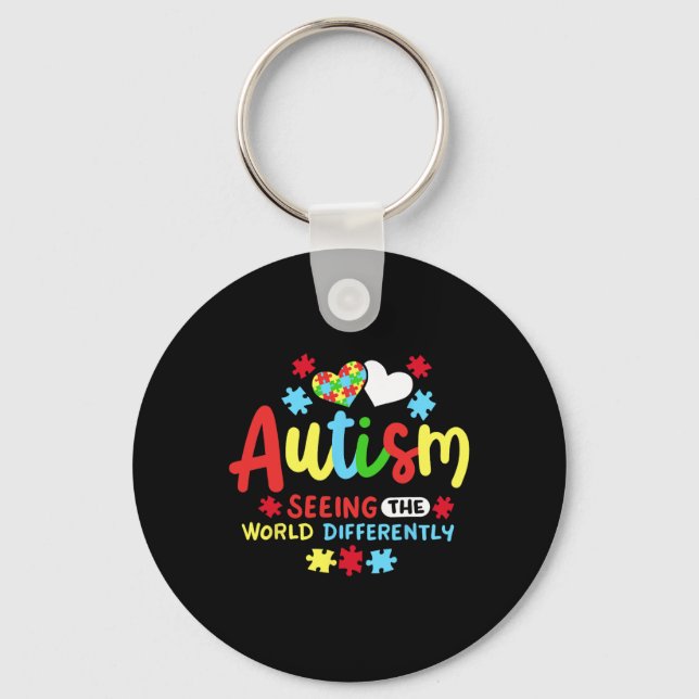 Autism Awareness  Key Ring (Front)