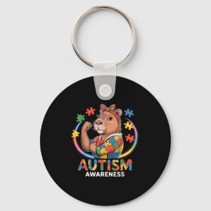 Autism awareness key ring