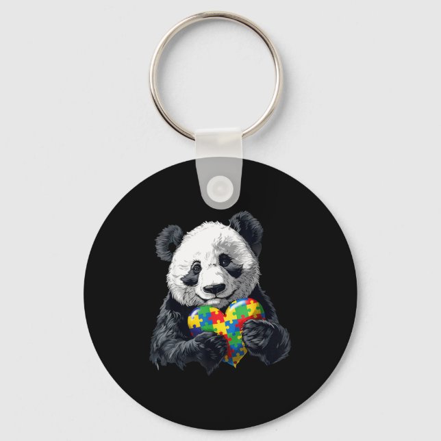 Autism awareness  key ring (Front)