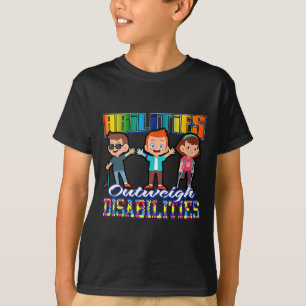 Autism Awareness Kids Abilities Outweigh Disabilit T-Shirt