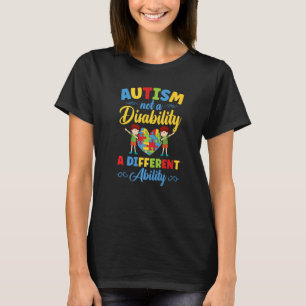 Autism Awareness Kids Autism A Different Ability T-Shirt