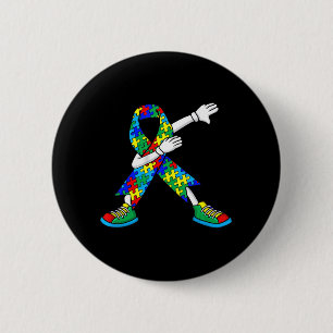 Autism Awareness Kids Boys Toddlers Dabbing Dab Da 6 Cm Round Badge