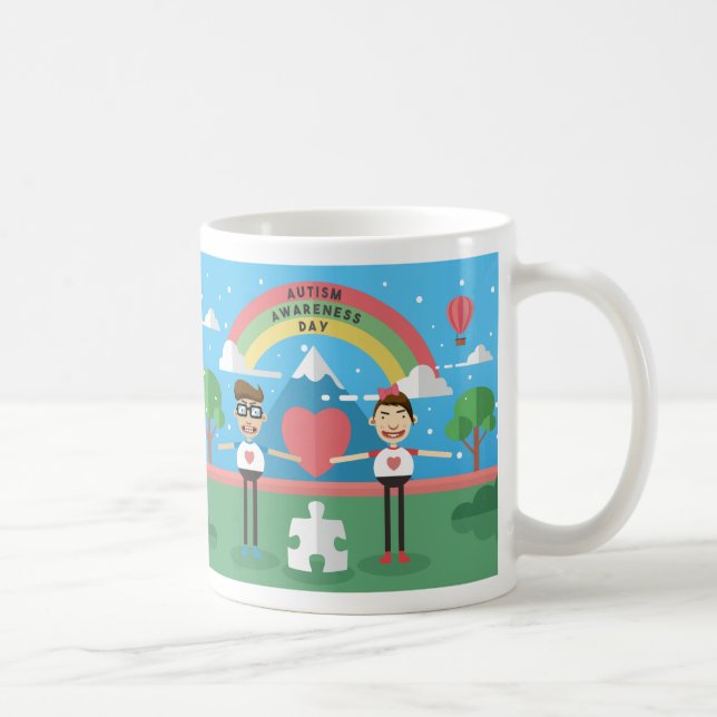 autism awareness kids coffee mug (Right)