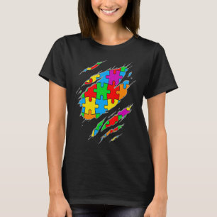 Autism Awareness  Kids Puzzle Sayings Graphic Plus T-Shirt