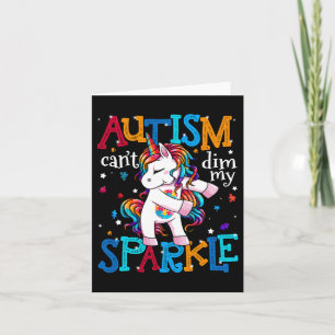 Autism Awareness Kids Unicorn For Autism Mum Girls Card