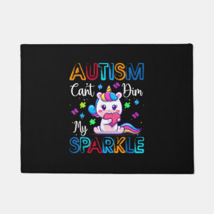 Autism Awareness Kids Unicorn Shirt For Autism Mum Doormat