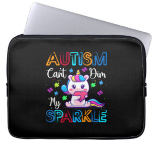 Autism Awareness Kids Unicorn Shirt For Autism Mum Laptop Sleeve