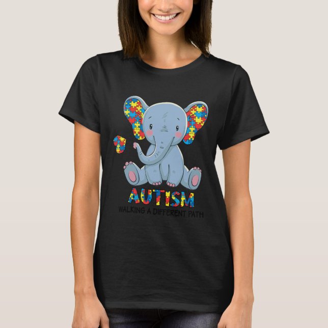 Autism Awareness Kindness Autism Walking A Differe T-Shirt (Front)