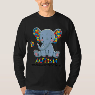 Autism Awareness Kindness Autism Walking A Differe T-Shirt