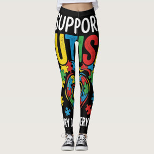 Autism awareness leggings