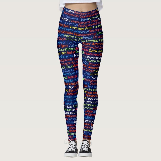 Autism Awareness- Leggings (Front)